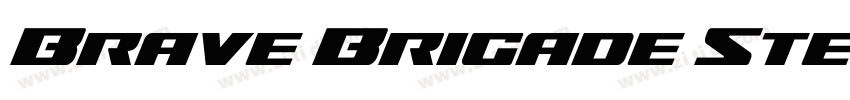 Brave Brigade Stenci字体转换